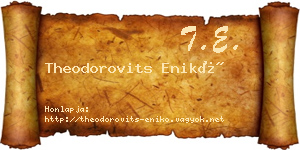 Theodorovits Enikő névjegykártya