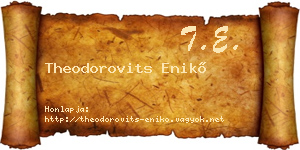 Theodorovits Enikő névjegykártya